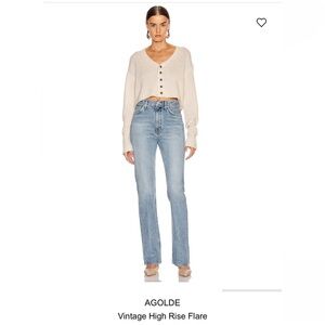 Agolde Women’s  Vintage Straight Leg Jeans in Light Blue Wash